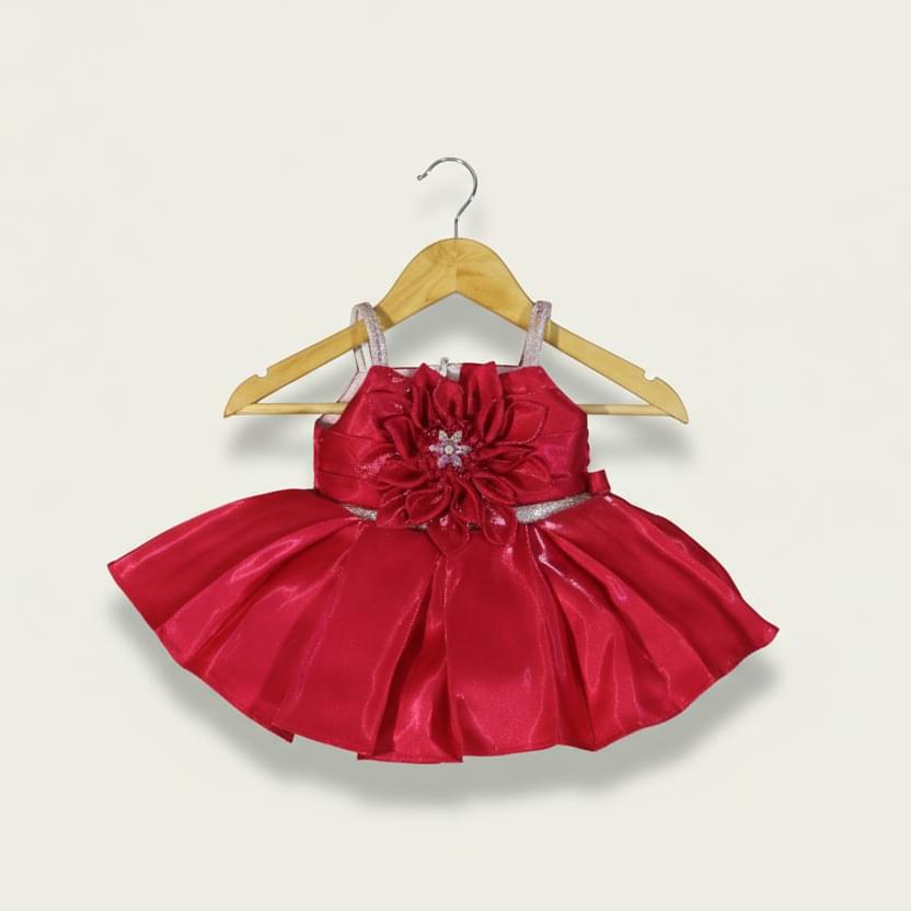 Red Majesty Party Frock - Image 2