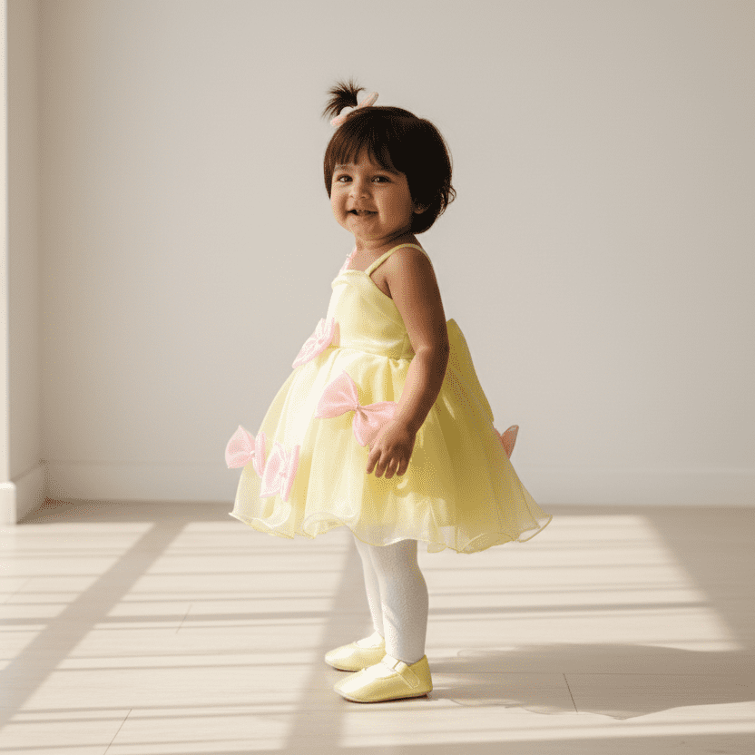 Bow Delight Party Frock - Image 2