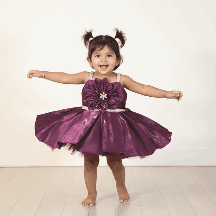 Plum Royale Party Frock