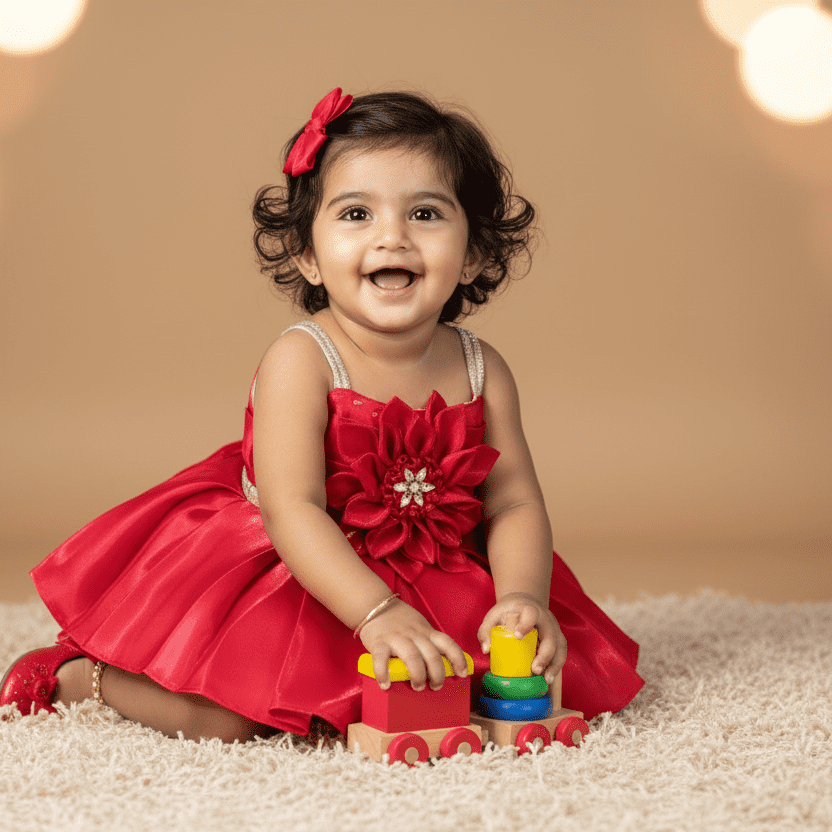 Red Majesty Party Frock