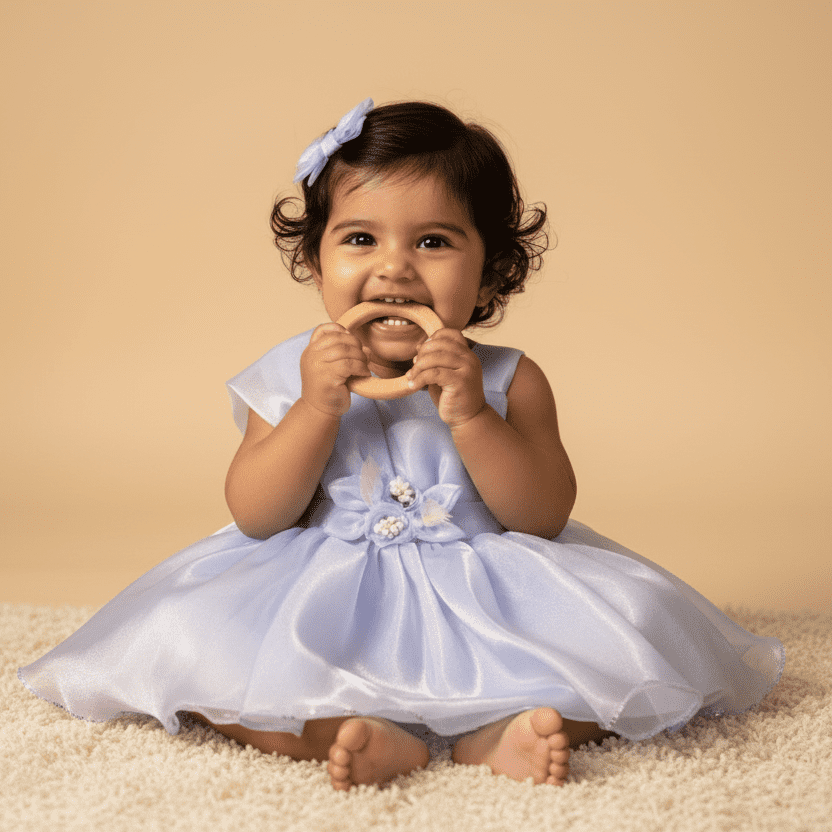 Sky Blossom Party Frock