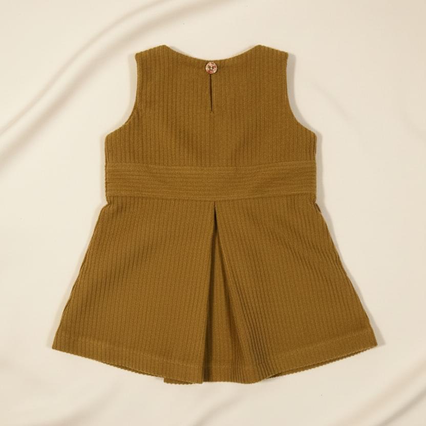 Autumn Mustard Casual Frock - Image 2