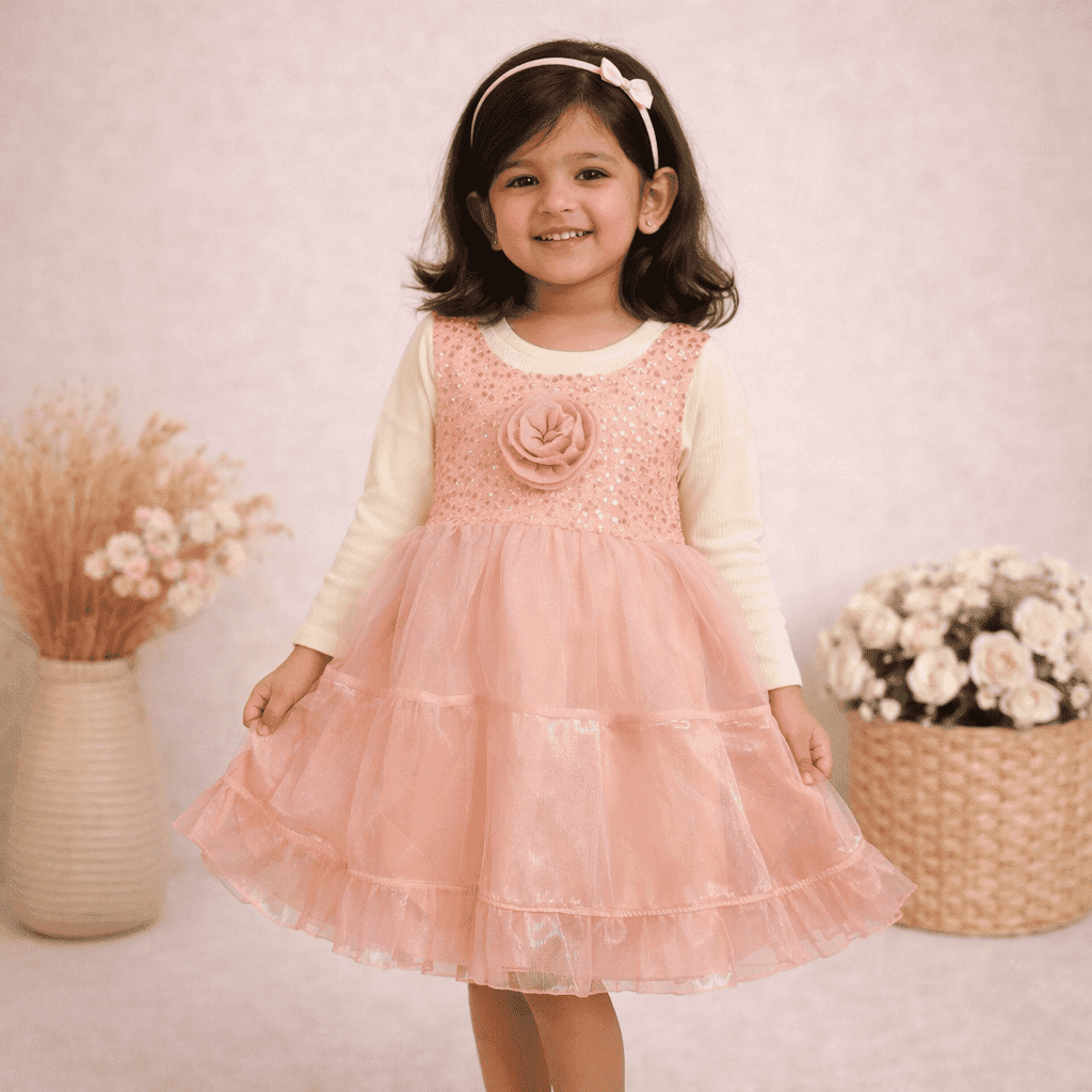 Rose Sparkle Party Frock