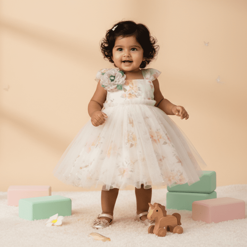 Pastel Petals Party Frock