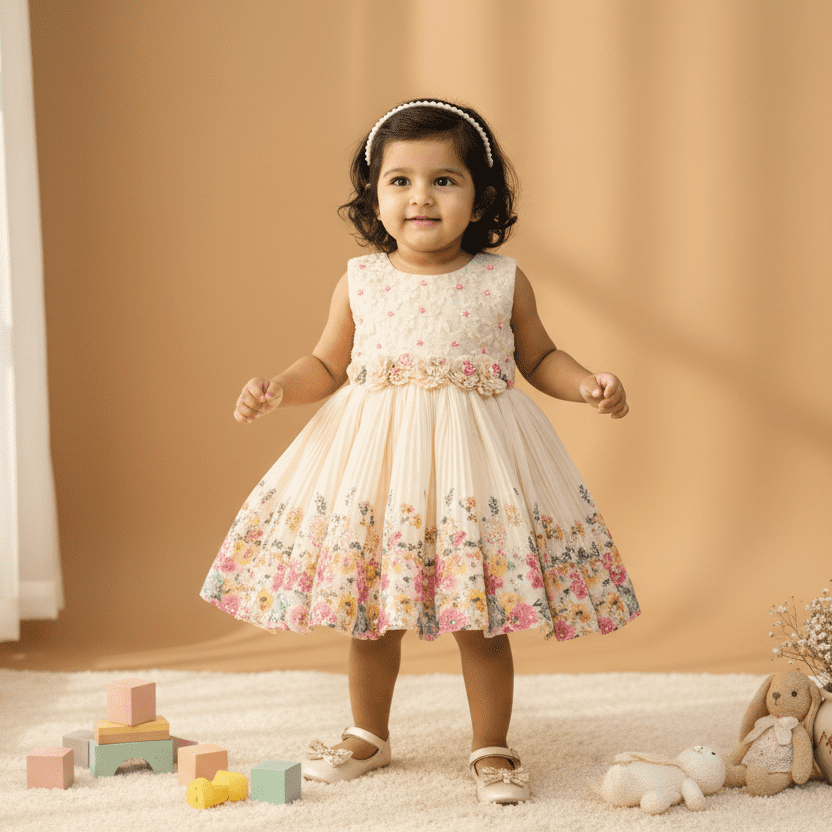 Garden Pleats Party Frock