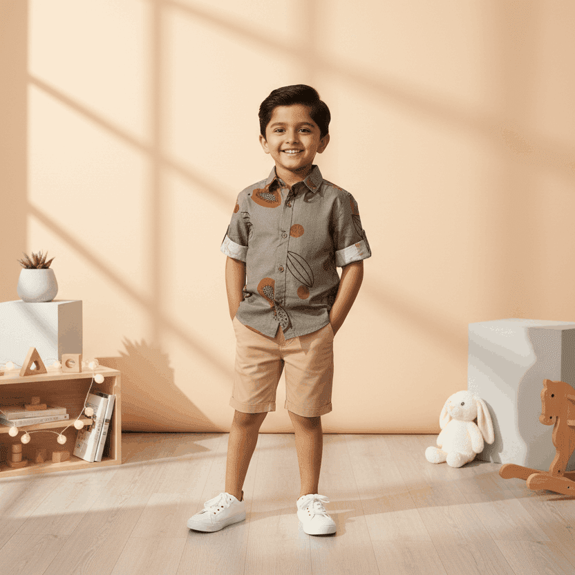 Nature Print Casual Shirt