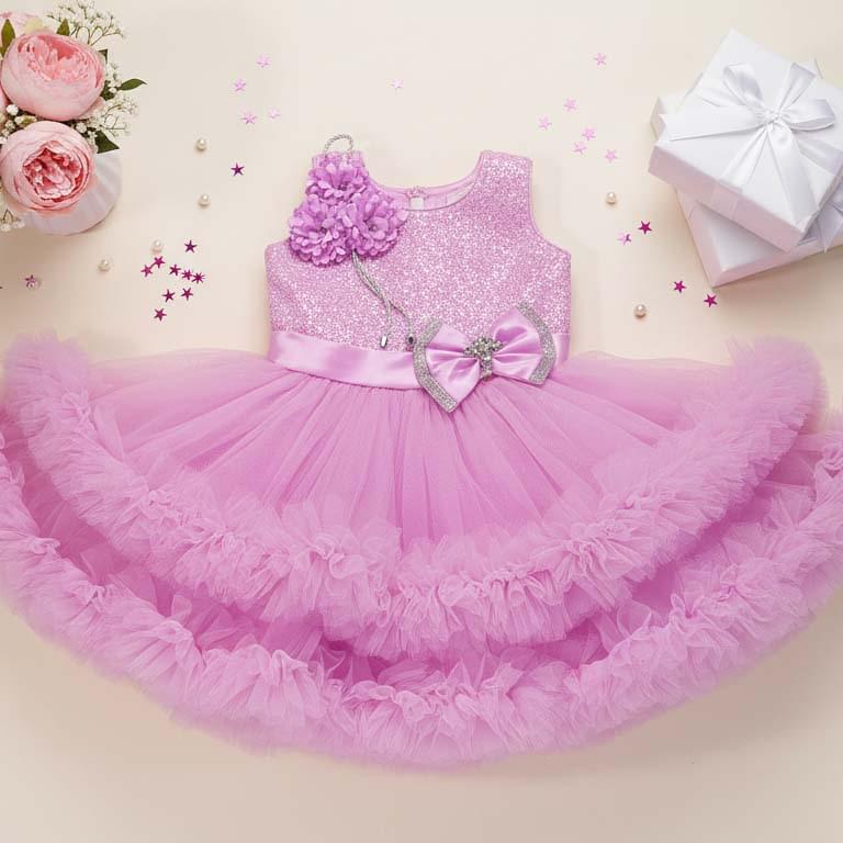 Pink Aura Party Frock - Image 2