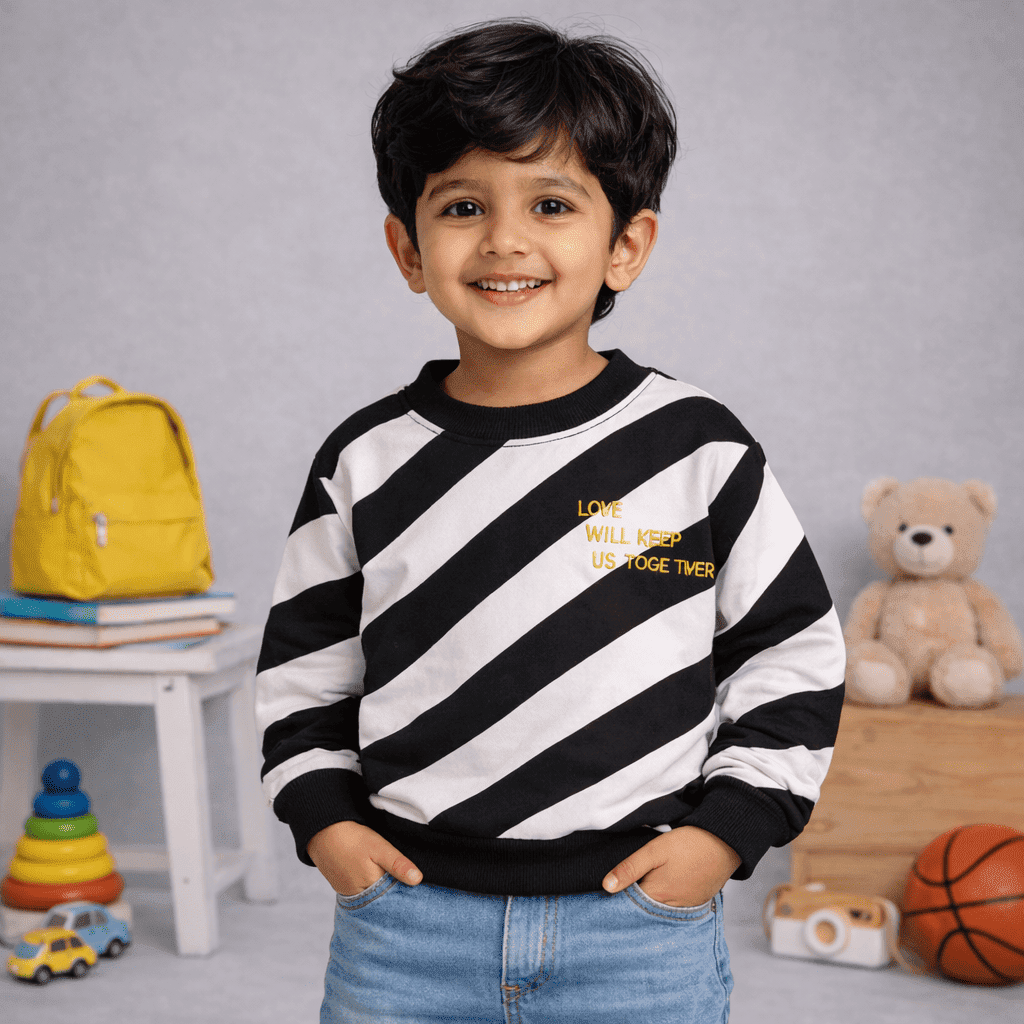 Stylish B&W Sweatshirt