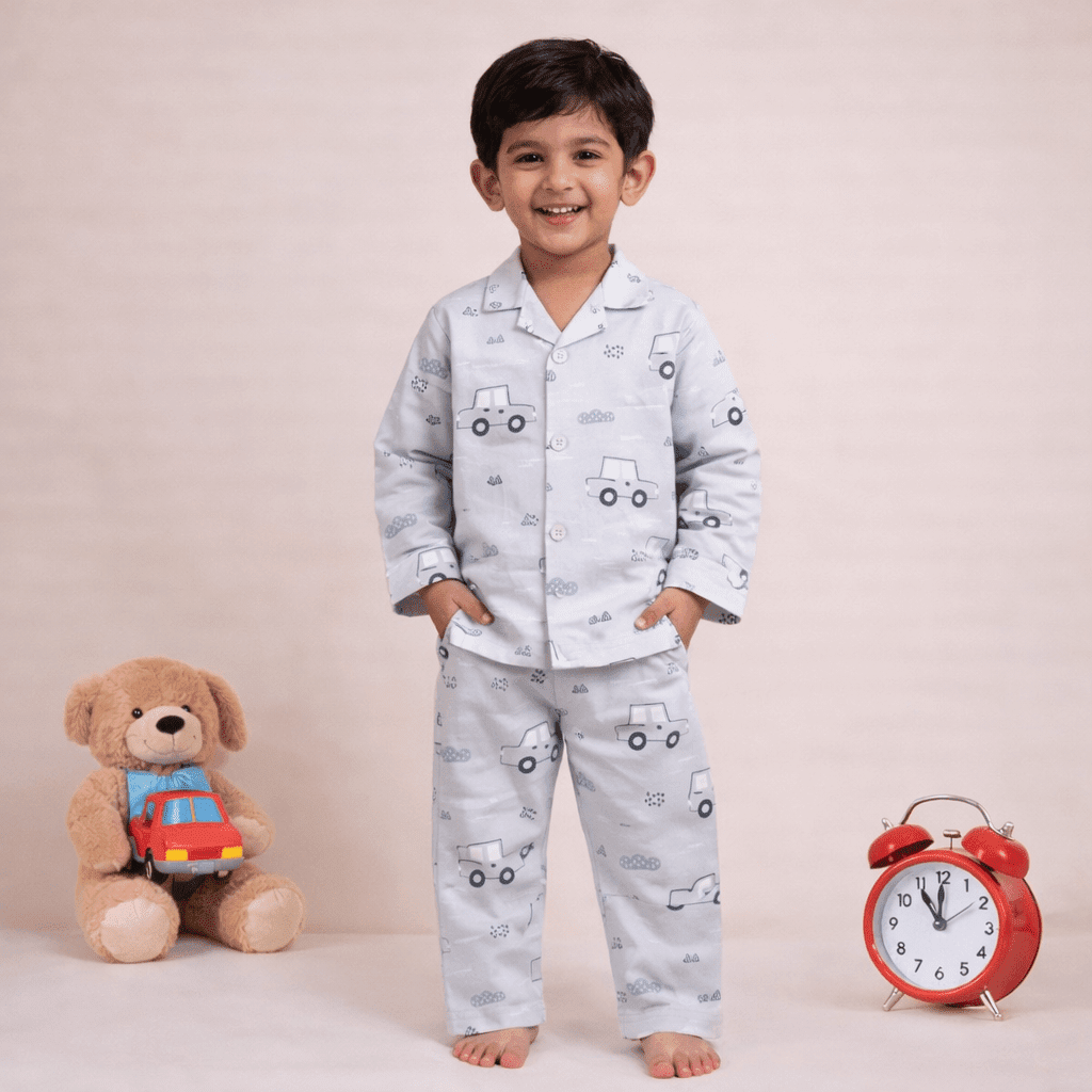 Car Print Night Suit