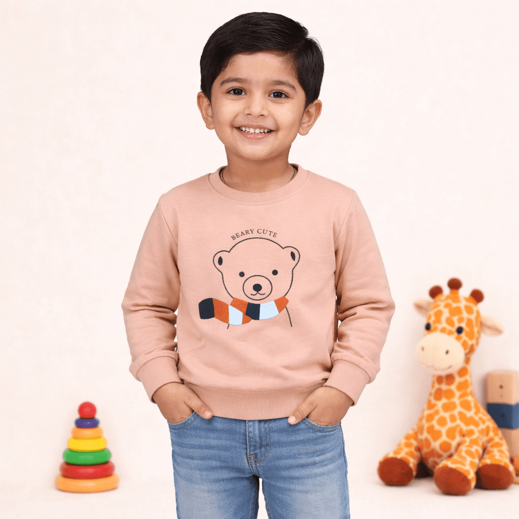 Peach Cotton Sweatshirt