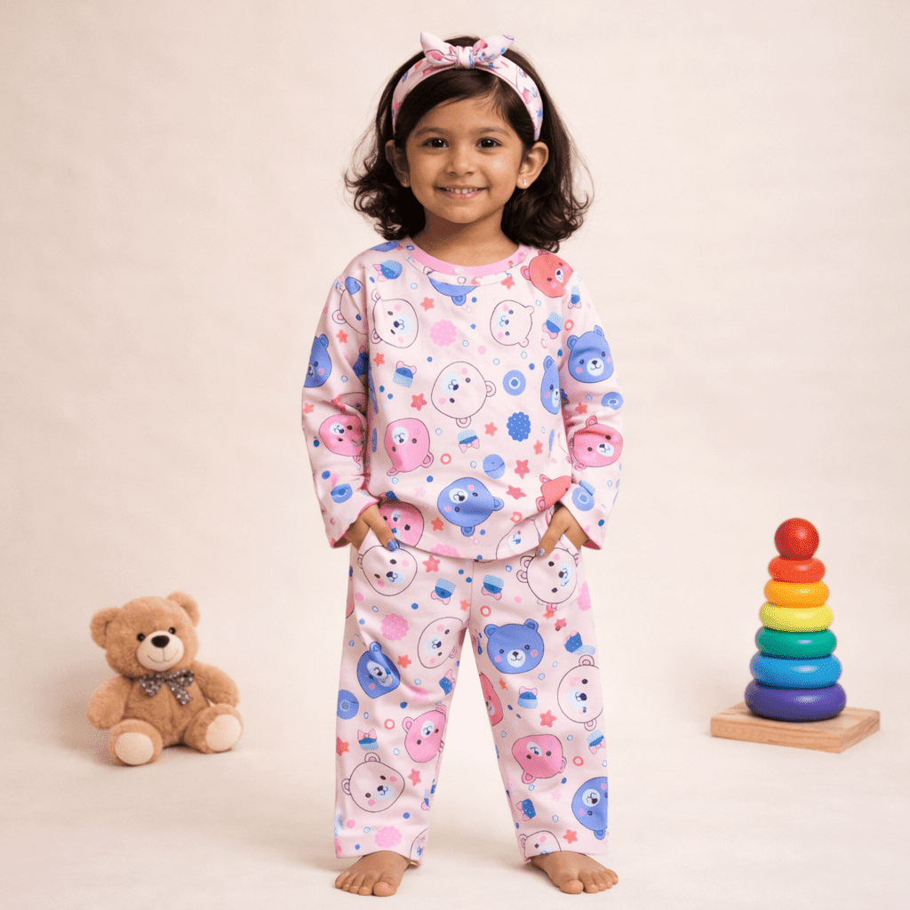 Pink Cotton Nightwear Set