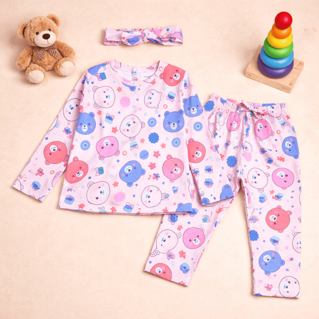 Pink Cotton Nightwear Set - Image 2