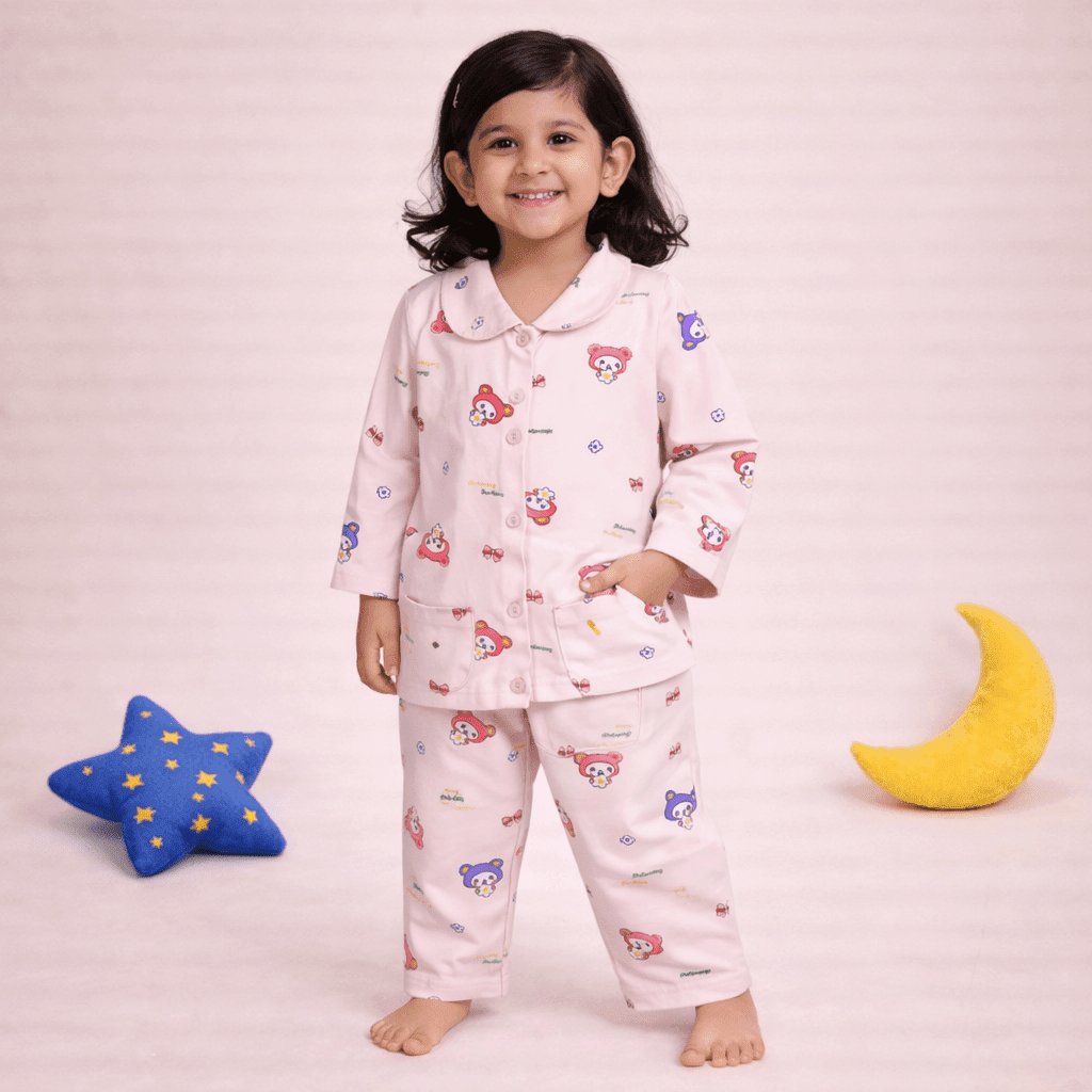 Blush Pink Cotton Nightwear Set