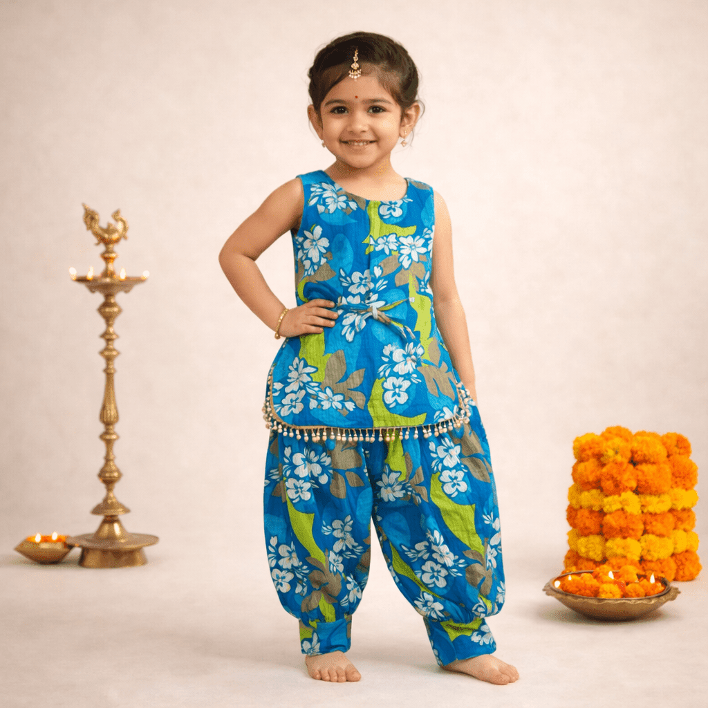 Ethnic Blue Kurti Set