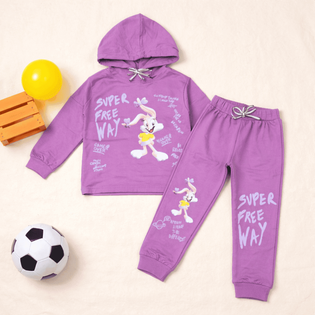 Purple Hoodie Co-Ord Set - Image 2