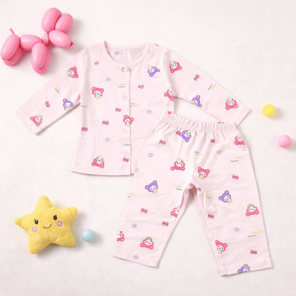 Soft Pink Cotton Pajama Set - Image 2
