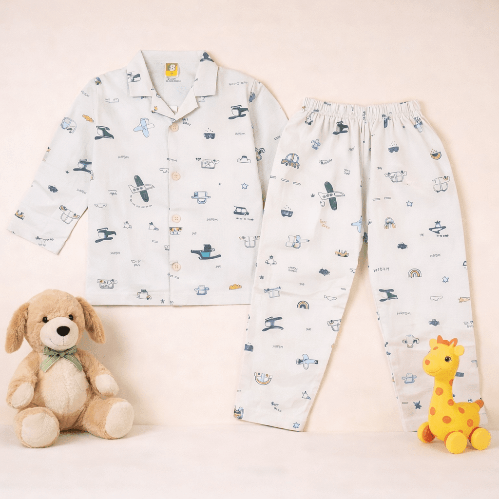 Cream Cotton Nightwear Set - Image 2